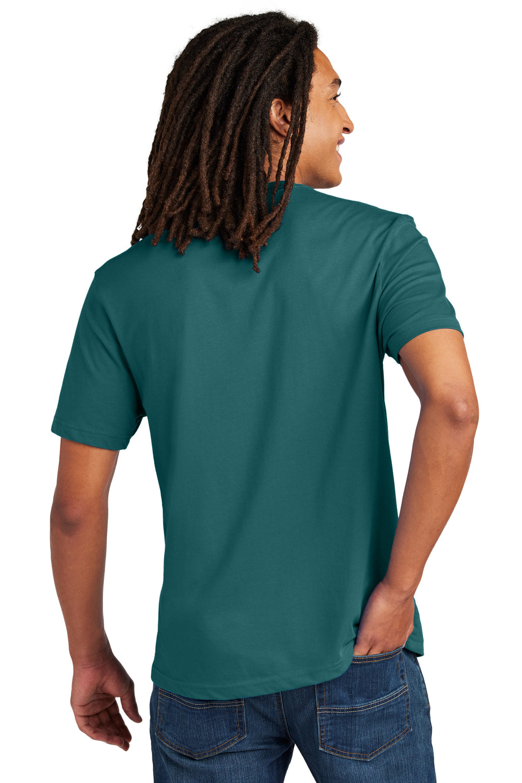Allmade Unisex Heavyweight Recycled Cotton Tee AL3000 - Oceanic Teal - back
