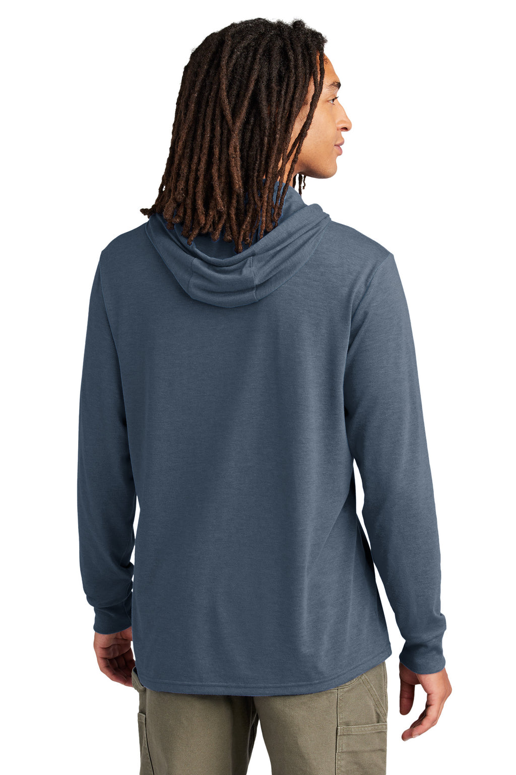 Allmade Unisex Tri-Blend Hoodie Tee AL6003 - Rebel Blue - back