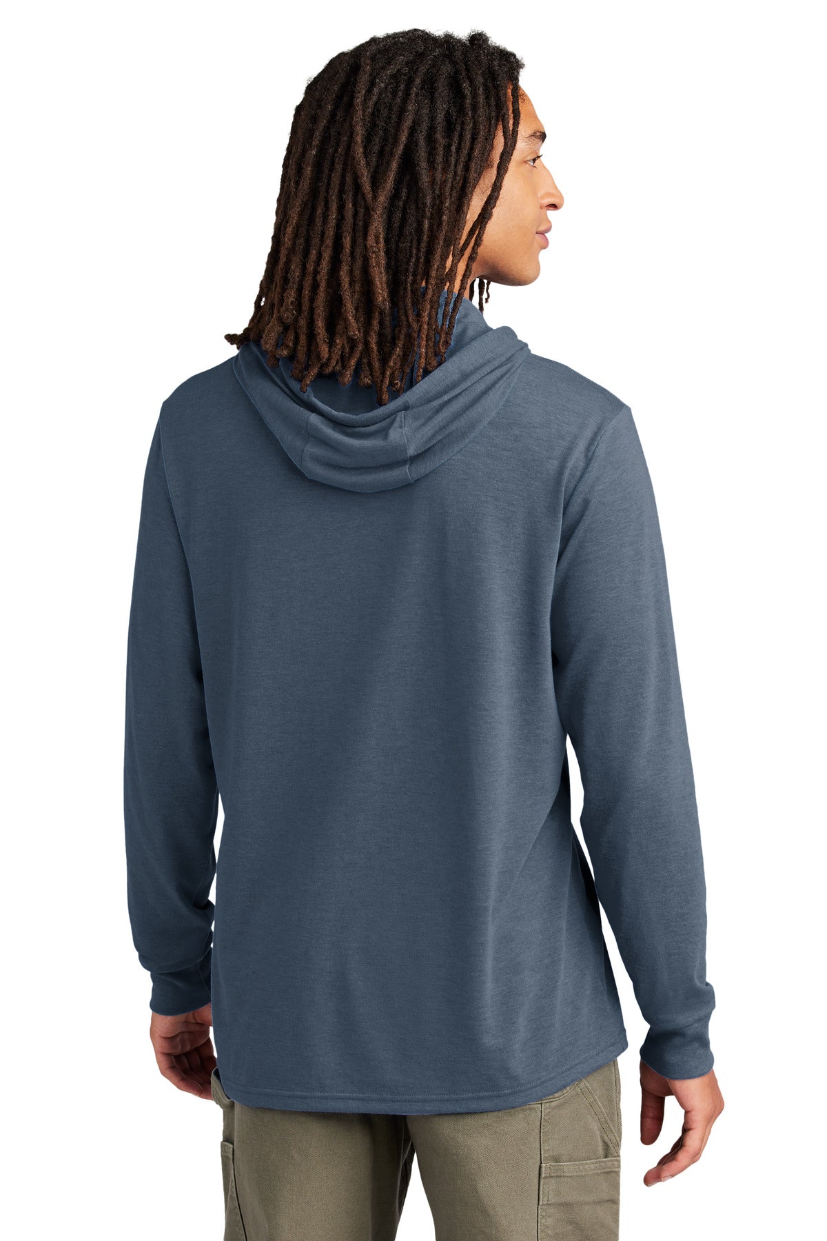 Allmade Unisex Tri-Blend Hoodie Tee AL6003 - Rebel Blue - back