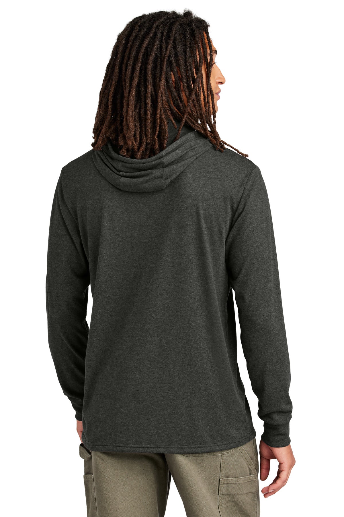 Allmade Unisex Tri-Blend Hoodie Tee AL6003 - Space Black - back