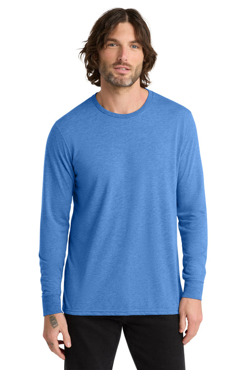 Allmade Unisex Tri-Blend Long Sleeve Tee AL6004 - Azure Blue - front
