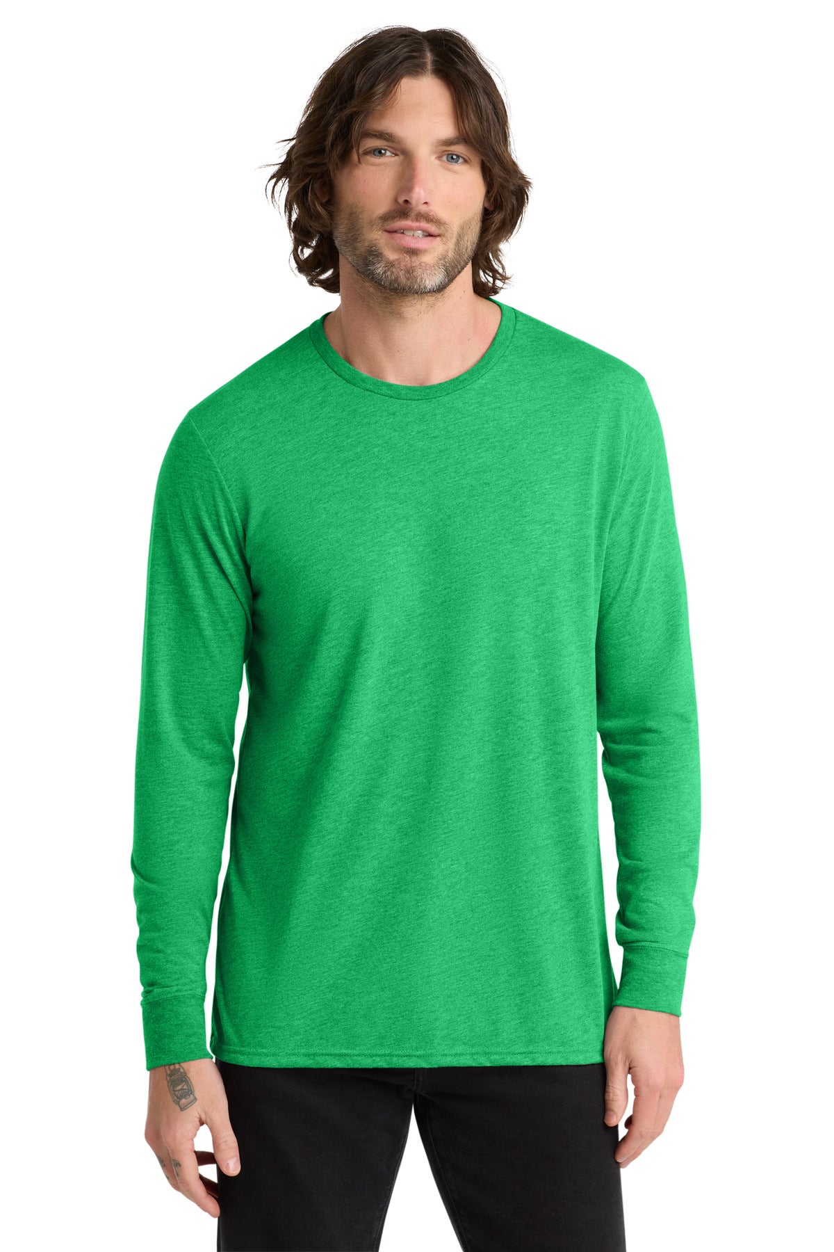 Allmade Unisex Tri-Blend Long Sleeve Tee AL6004 - Enviro Green - front