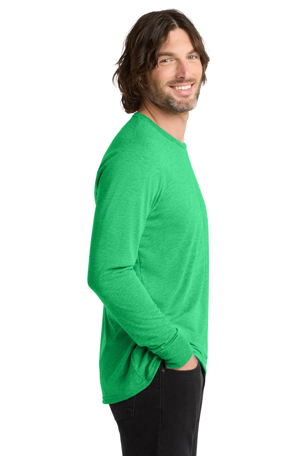 Allmade Unisex Tri-Blend Long Sleeve Tee AL6004 - Enviro Green - side