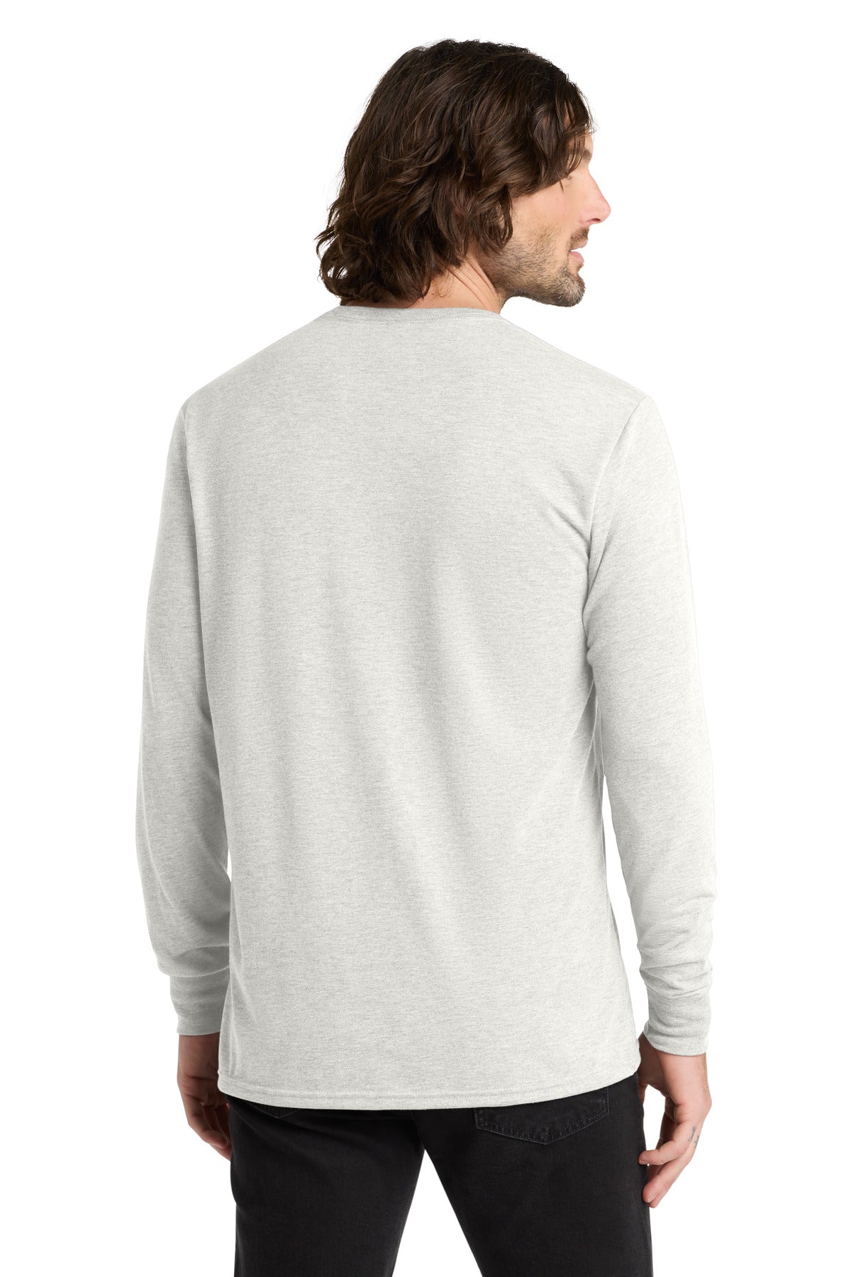 Allmade Unisex Tri-Blend Long Sleeve Tee AL6004 - Fairly White - back