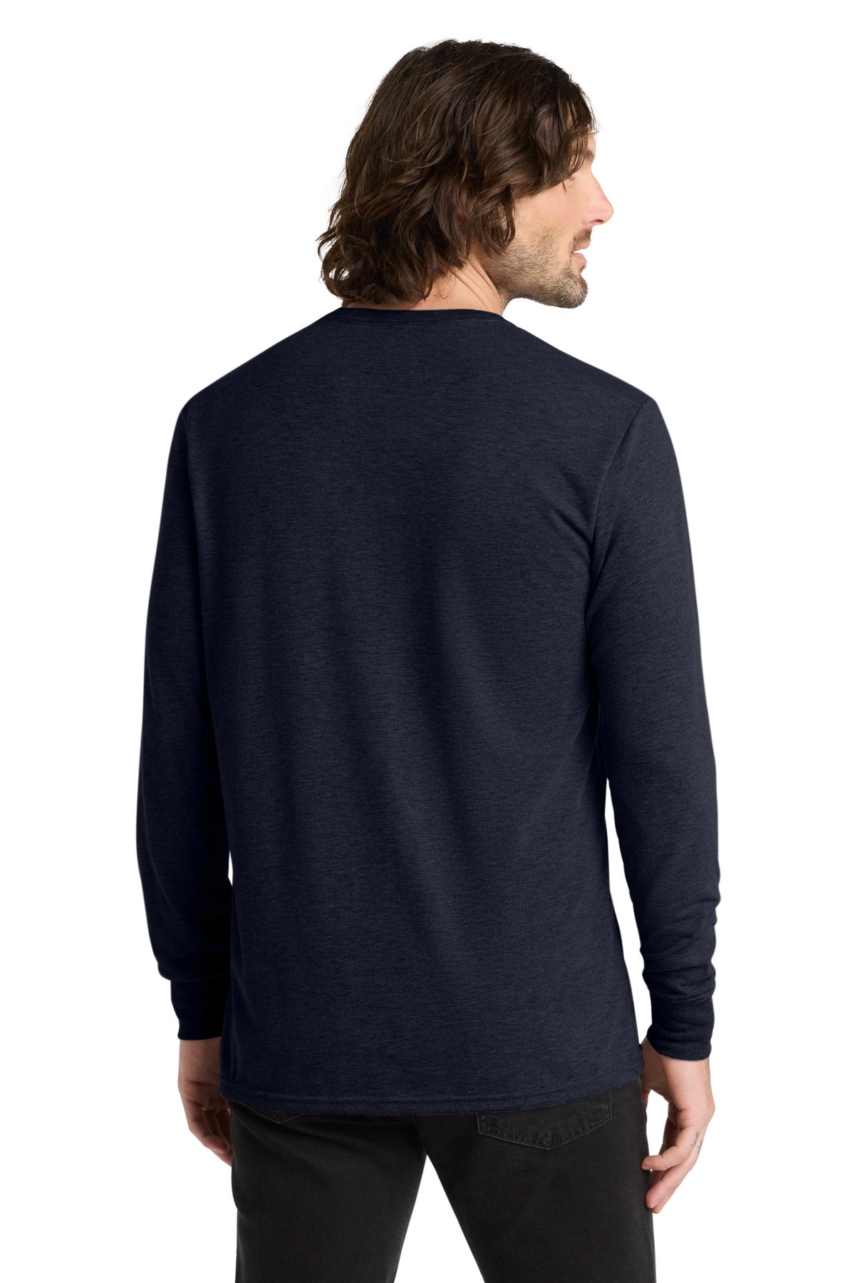 Allmade Unisex Tri-Blend Long Sleeve Tee AL6004 - Night Sky Navy - back