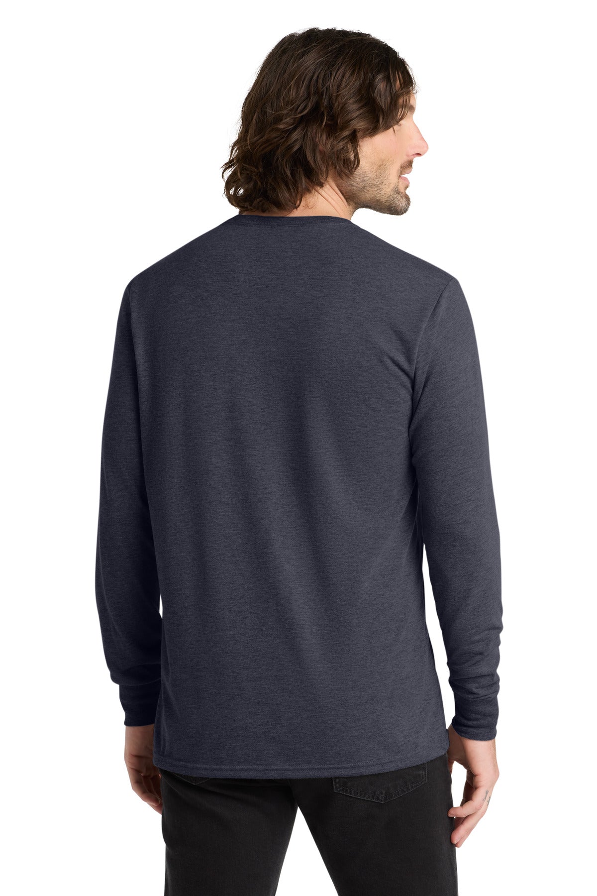 Allmade Unisex Tri-Blend Long Sleeve Tee AL6004 - Rebel Blue - back