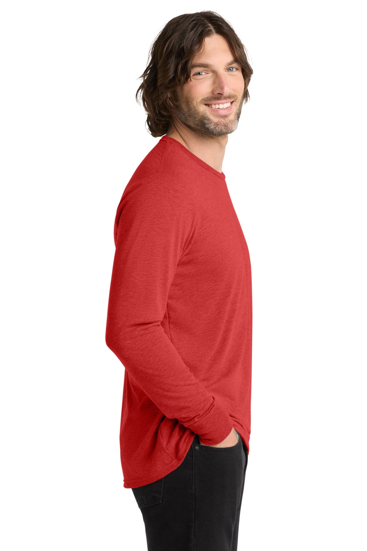 Allmade Unisex Tri-Blend Long Sleeve Tee AL6004 - Rise Up Red - side