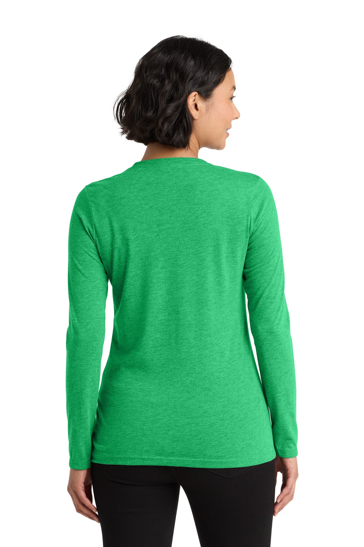 Allmade Women's Tri-Blend Long Sleeve Tee AL6008 - Enviro Green - back