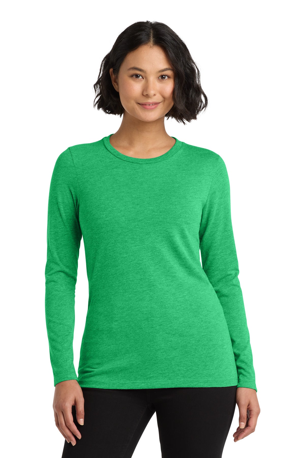 Allmade Women's Tri-Blend Long Sleeve Tee AL6008 - Enviro Green - front