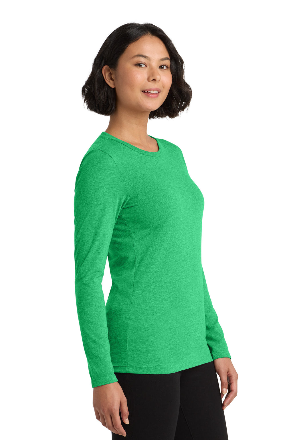 Allmade Women's Tri-Blend Long Sleeve Tee AL6008 - Enviro Green - side