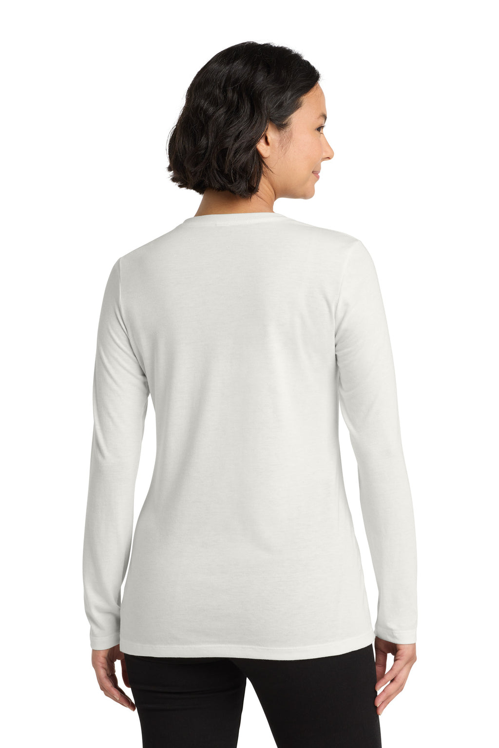 Allmade Women's Tri-Blend Long Sleeve Tee AL6008 - Fairly White - back