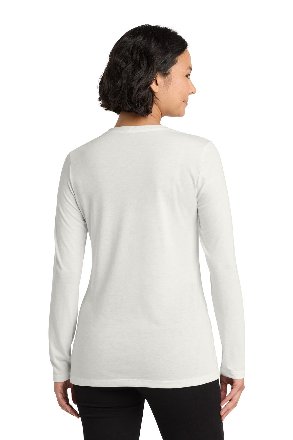 Allmade Women's Tri-Blend Long Sleeve Tee AL6008 - Fairly White - back