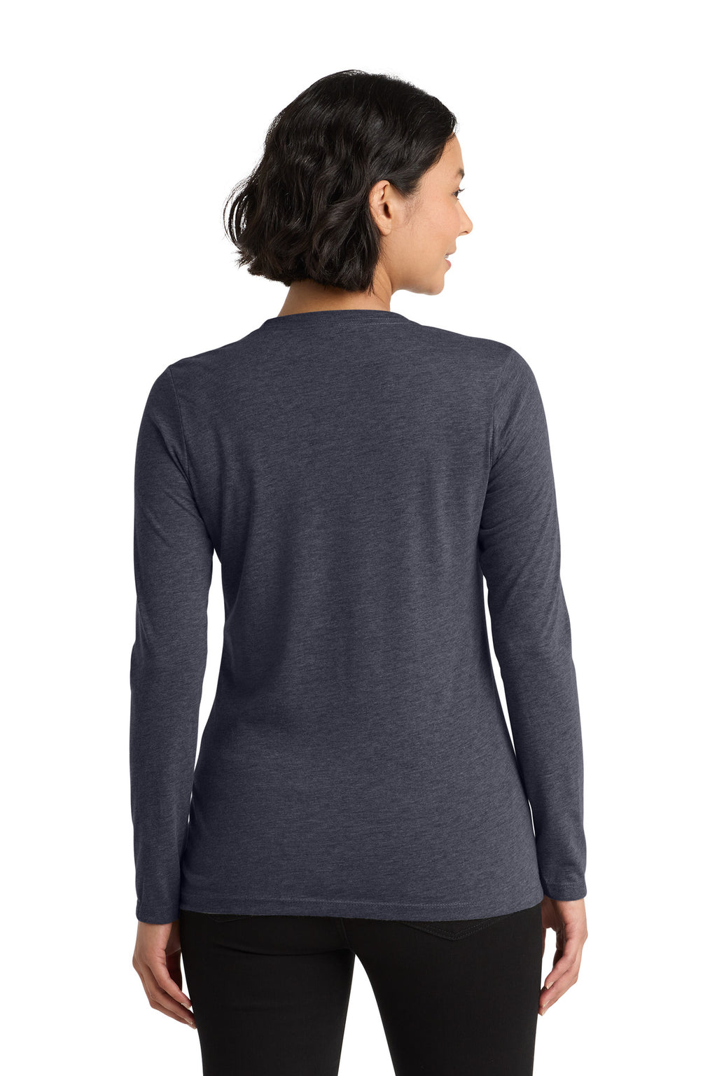 Allmade Women's Tri-Blend Long Sleeve Tee AL6008 - Rebel Blue - back