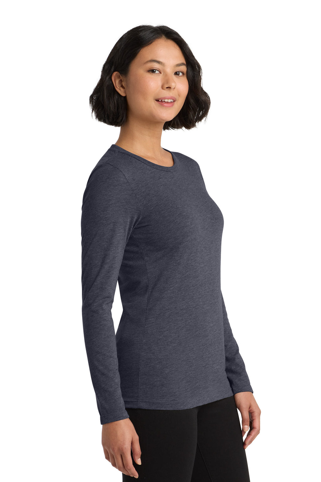 Allmade Women's Tri-Blend Long Sleeve Tee AL6008 - Rebel Blue - side