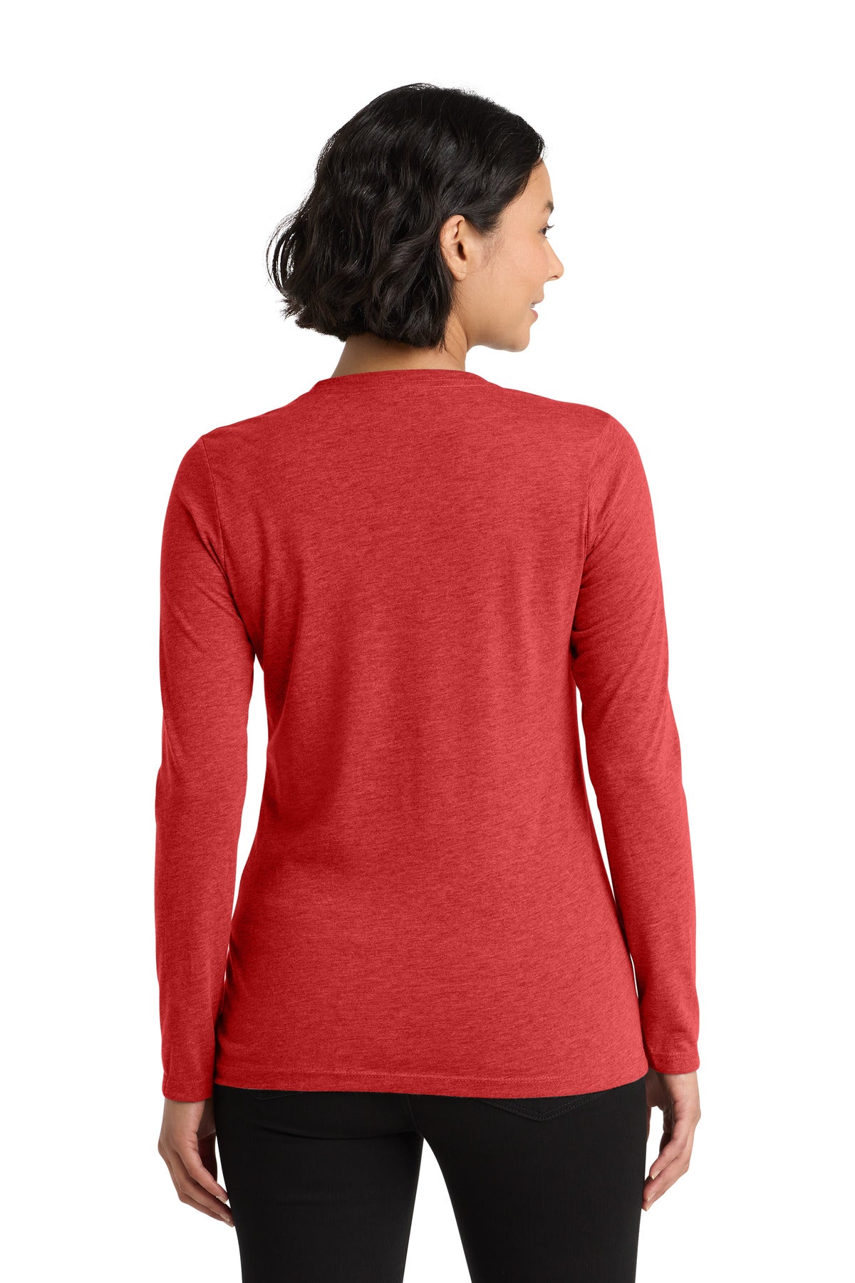 Allmade Women's Tri-Blend Long Sleeve Tee AL6008 - Rise Up Red - back
