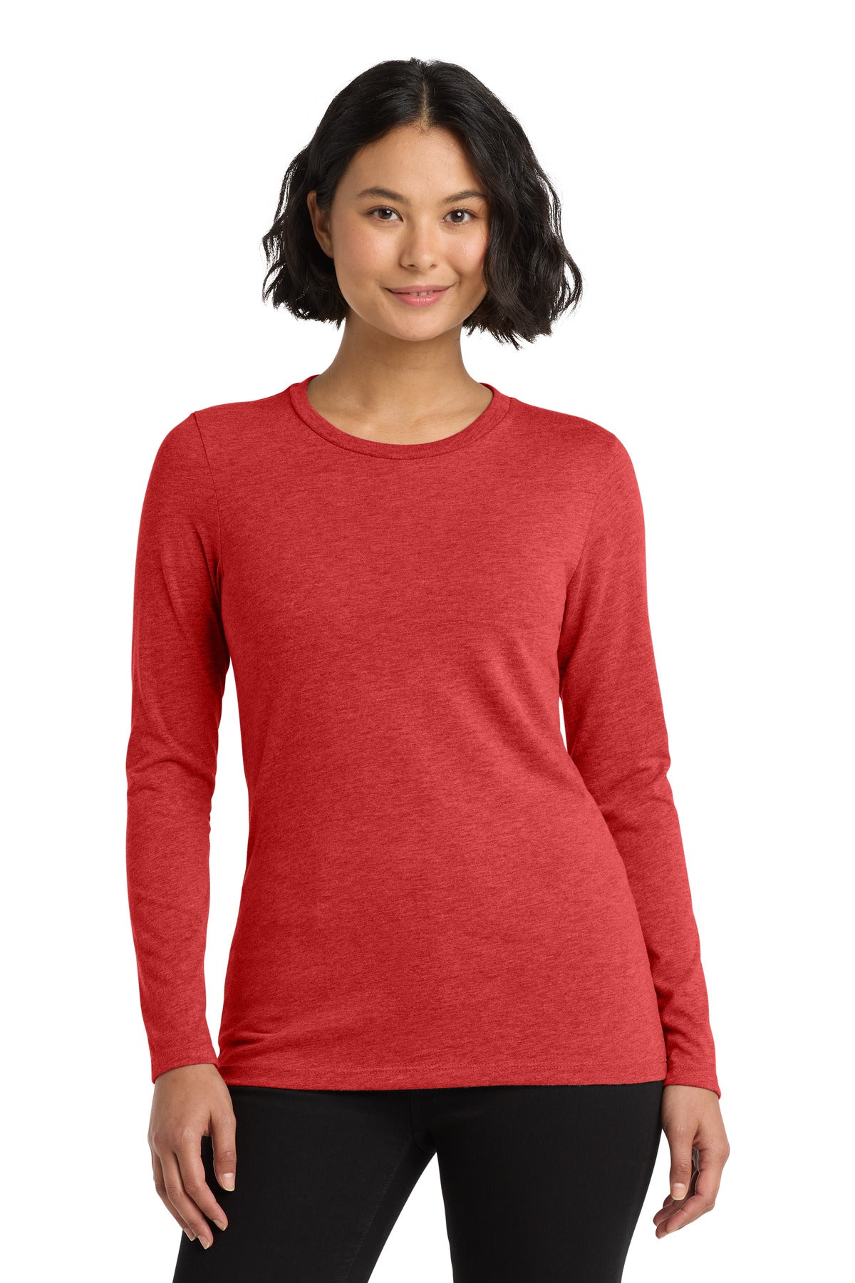 Allmade Women's Tri-Blend Long Sleeve Tee AL6008 - Rise Up Red - front