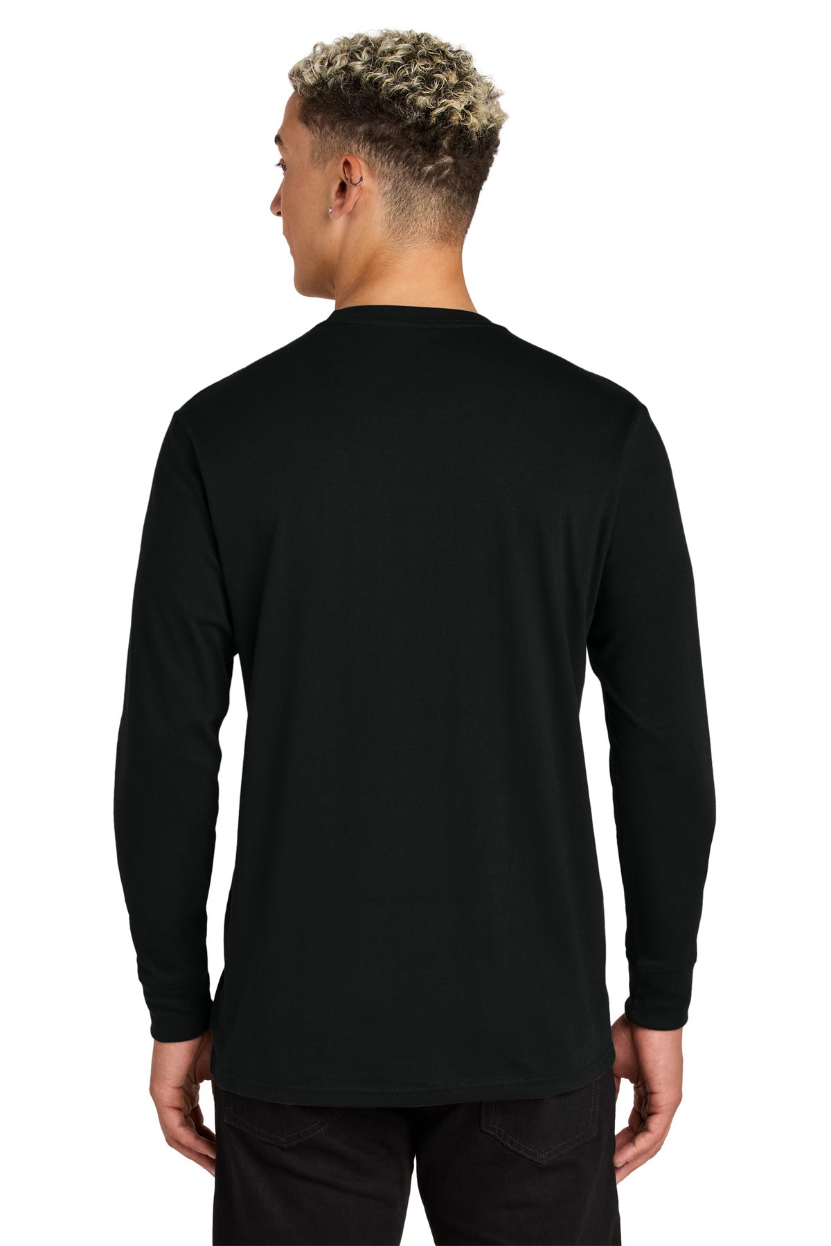 Allmade Unisex Long Sleeve Organic Cotton Tee AL6104 - Deep Black - back