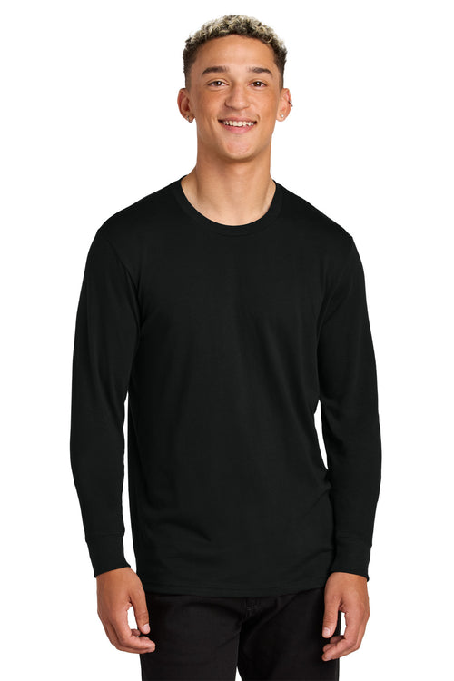 Allmade Unisex Long Sleeve Organic Cotton Tee AL6104 - Deep Black - front