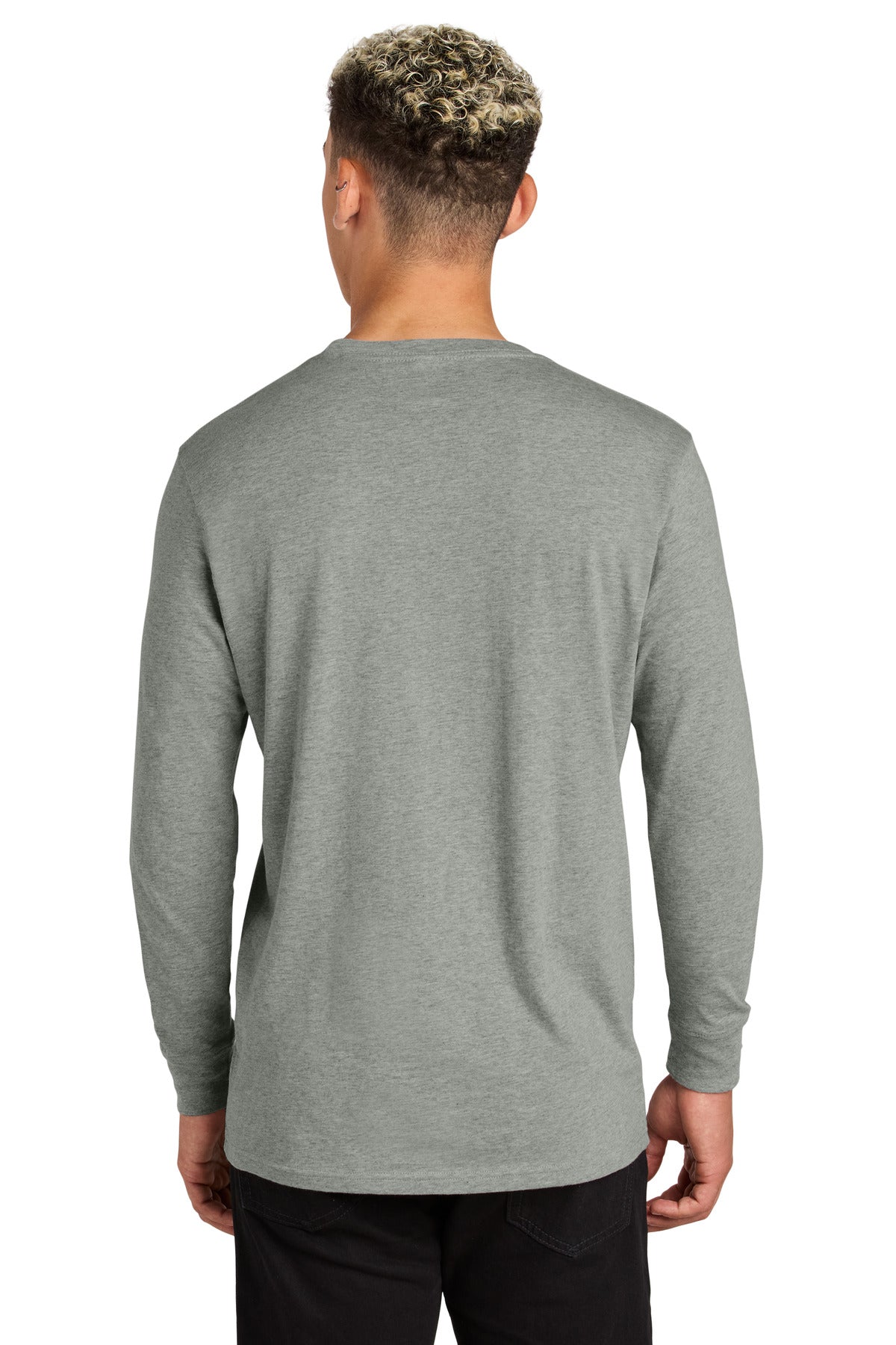 Allmade Unisex Long Sleeve Organic Cotton Tee AL6104 - Granite Grey Heather - back