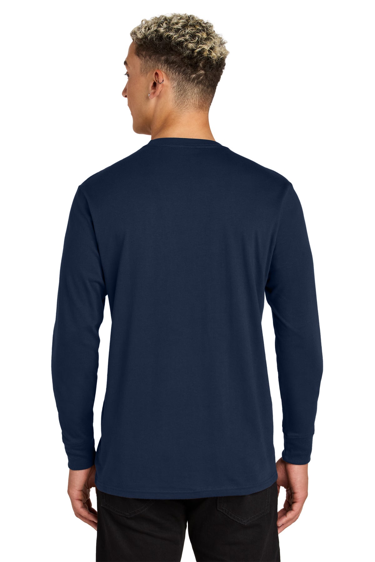 Allmade Unisex Long Sleeve Organic Cotton Tee AL6104 - Night Sky Navy - back