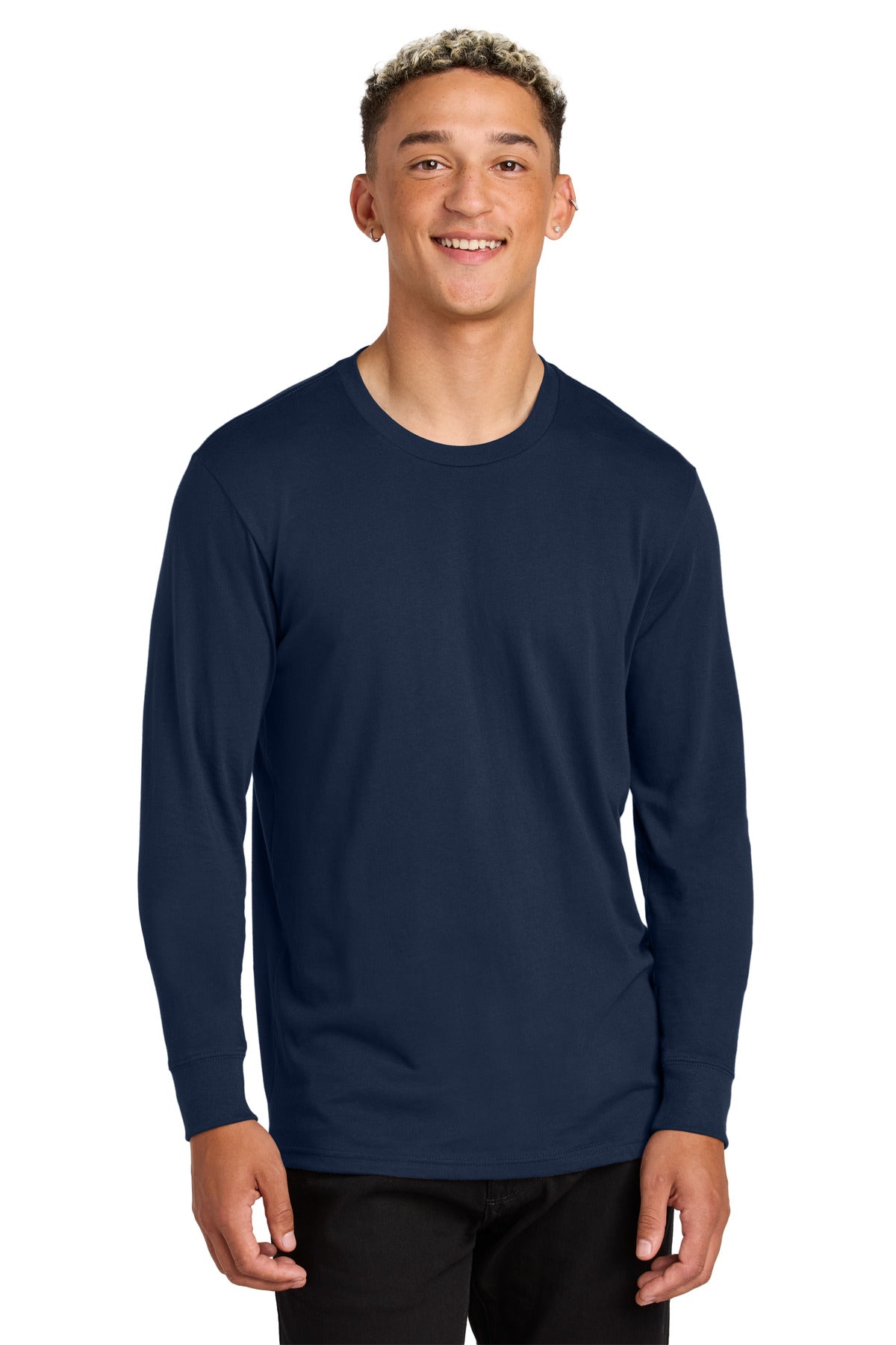 Allmade Unisex Long Sleeve Organic Cotton Tee AL6104 - Night Sky Navy - front