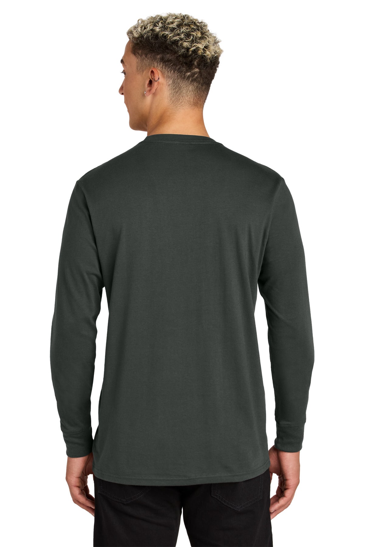 Allmade Unisex Long Sleeve Organic Cotton Tee AL6104 - Terrain Grey - back