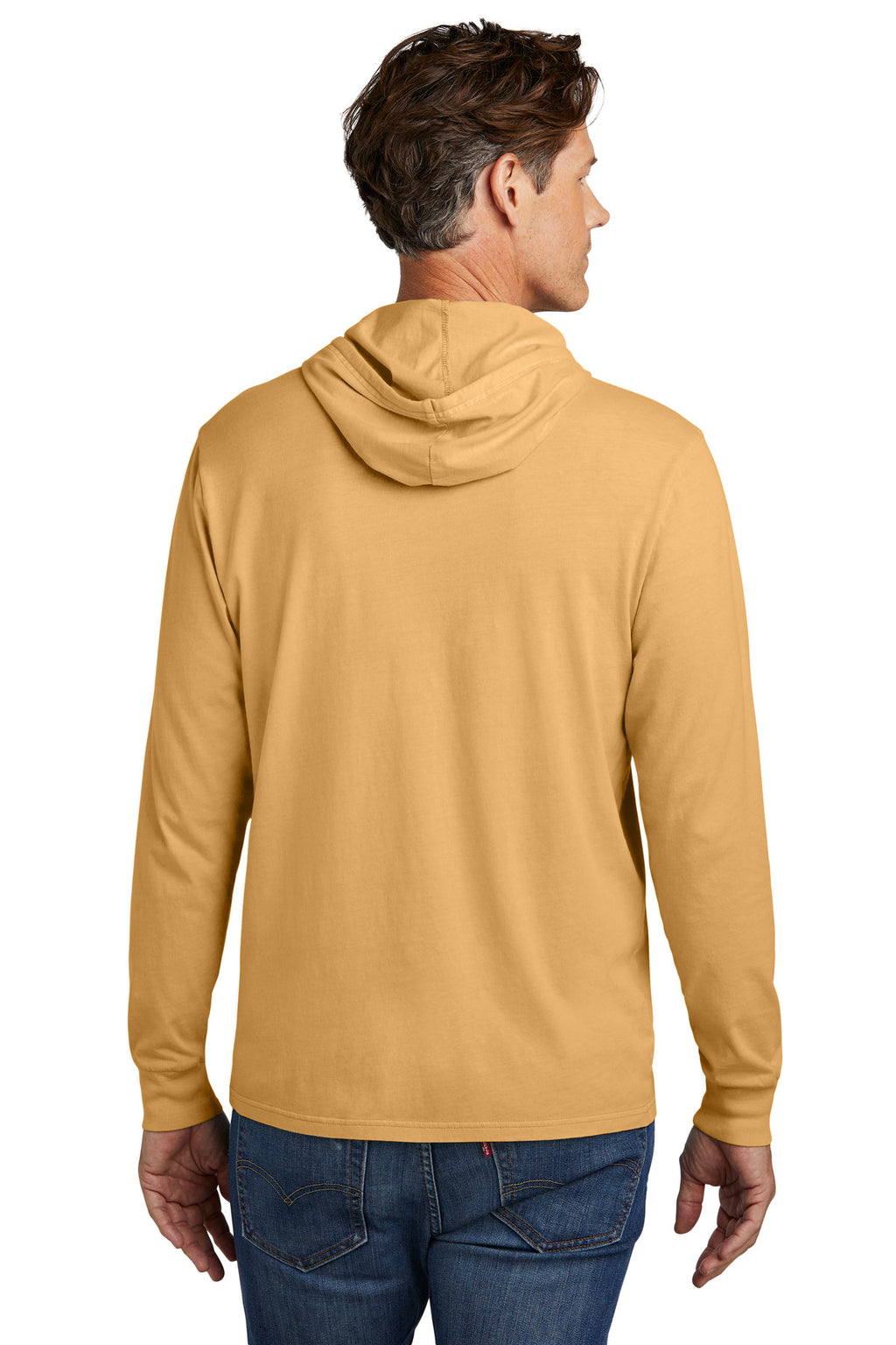 Allmade Unisex Mineral Dye Organic Cotton Hoodie Tee AL6305 - Golden Wheat - back