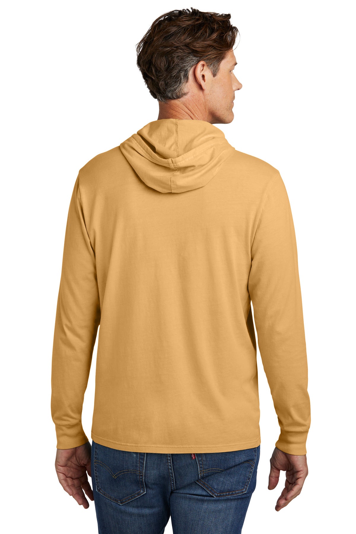 Allmade Unisex Mineral Dye Organic Cotton Hoodie Tee AL6305 - Golden Wheat - back