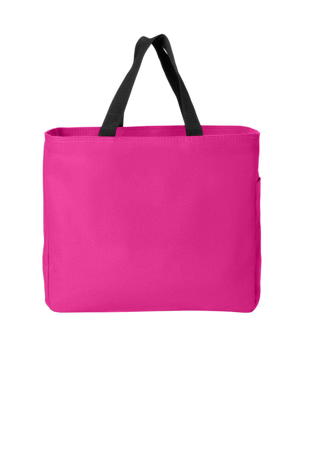 Port Authority - Essential Tote. B0750 - Tropical Pink - back