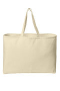 Port Authority - Ideal Twill Jumbo Tote. B300 - Natural - front