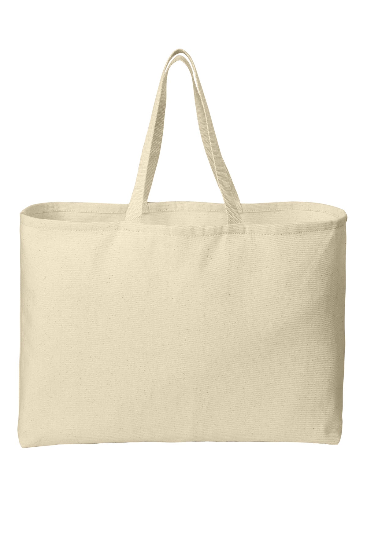 Port Authority - Ideal Twill Jumbo Tote. B300 - Natural - front