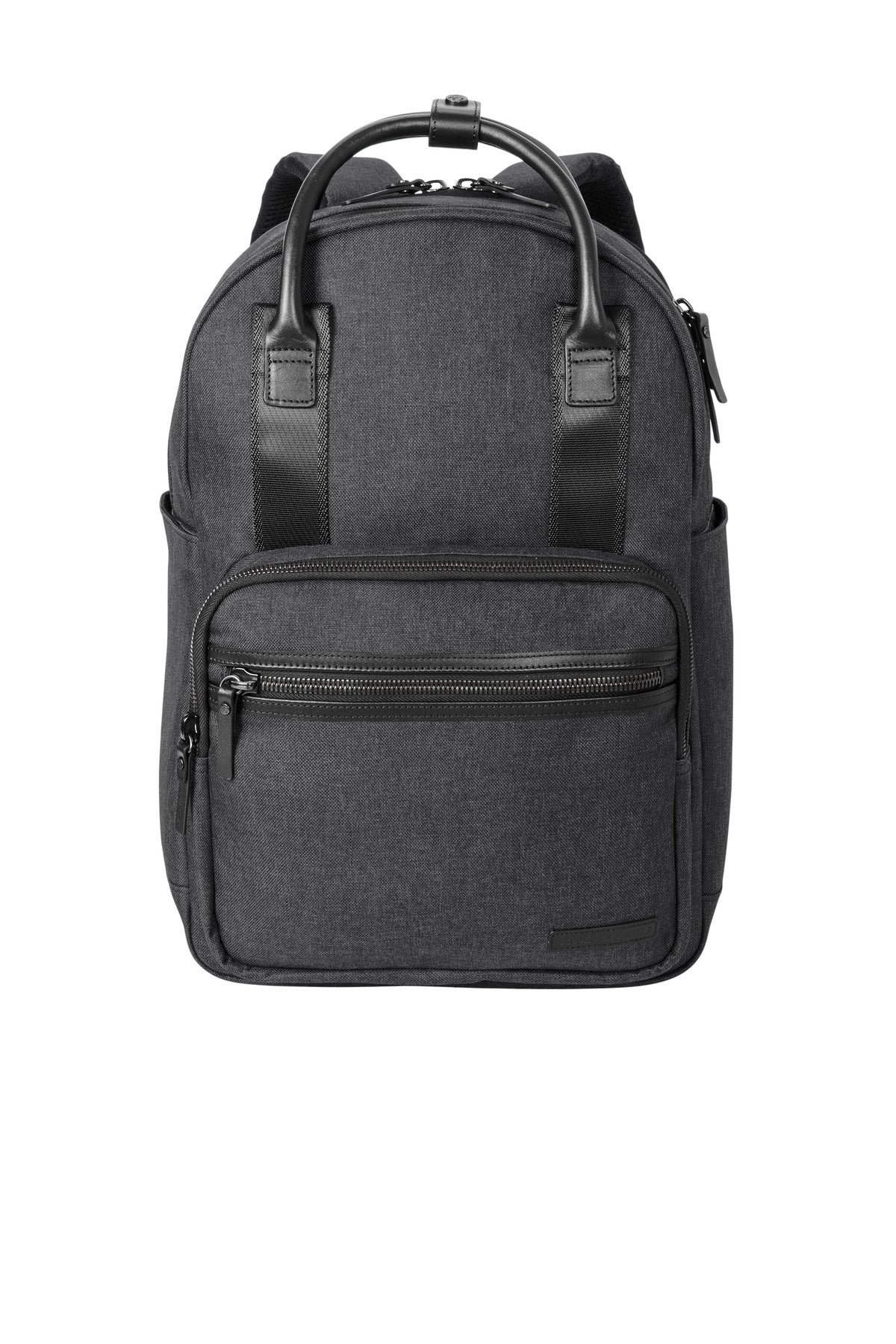 Brooks Brothers Grant Dual-Handle Backpack BB18821 - Heather Grey - front