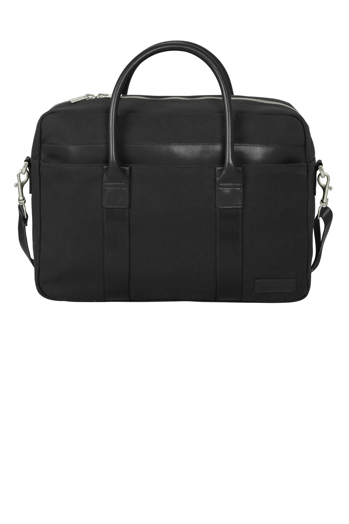 Brooks Brothers Wells Briefcase BB18830 - Black - front