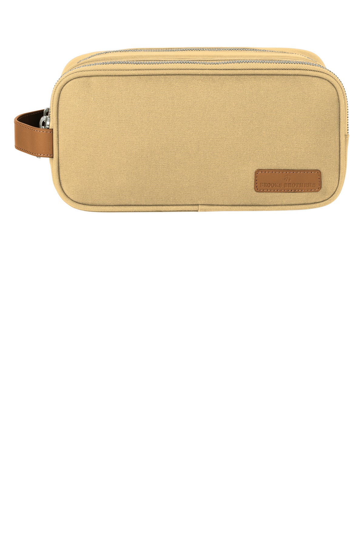 Brooks Brothers Wells Dopp Kit BB18870 - Ledger Khaki - front