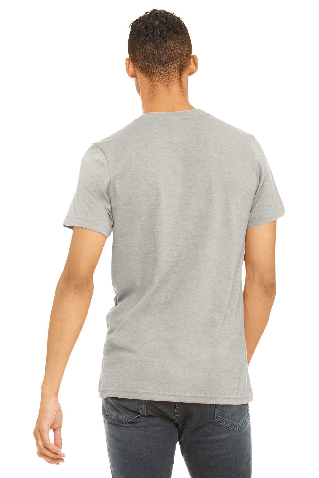 BELLA+CANVAS Unisex Heather CVC Short Sleeve Tee. BC3001CVC - Heather Dust - back