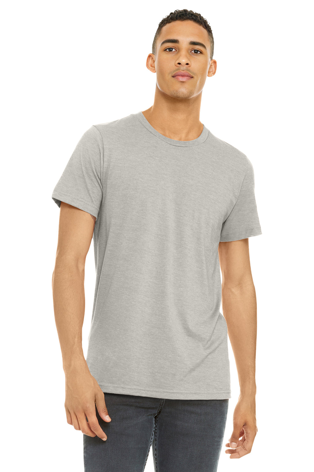 BELLA+CANVAS Unisex Heather CVC Short Sleeve Tee. BC3001CVC - Heather Dust - front