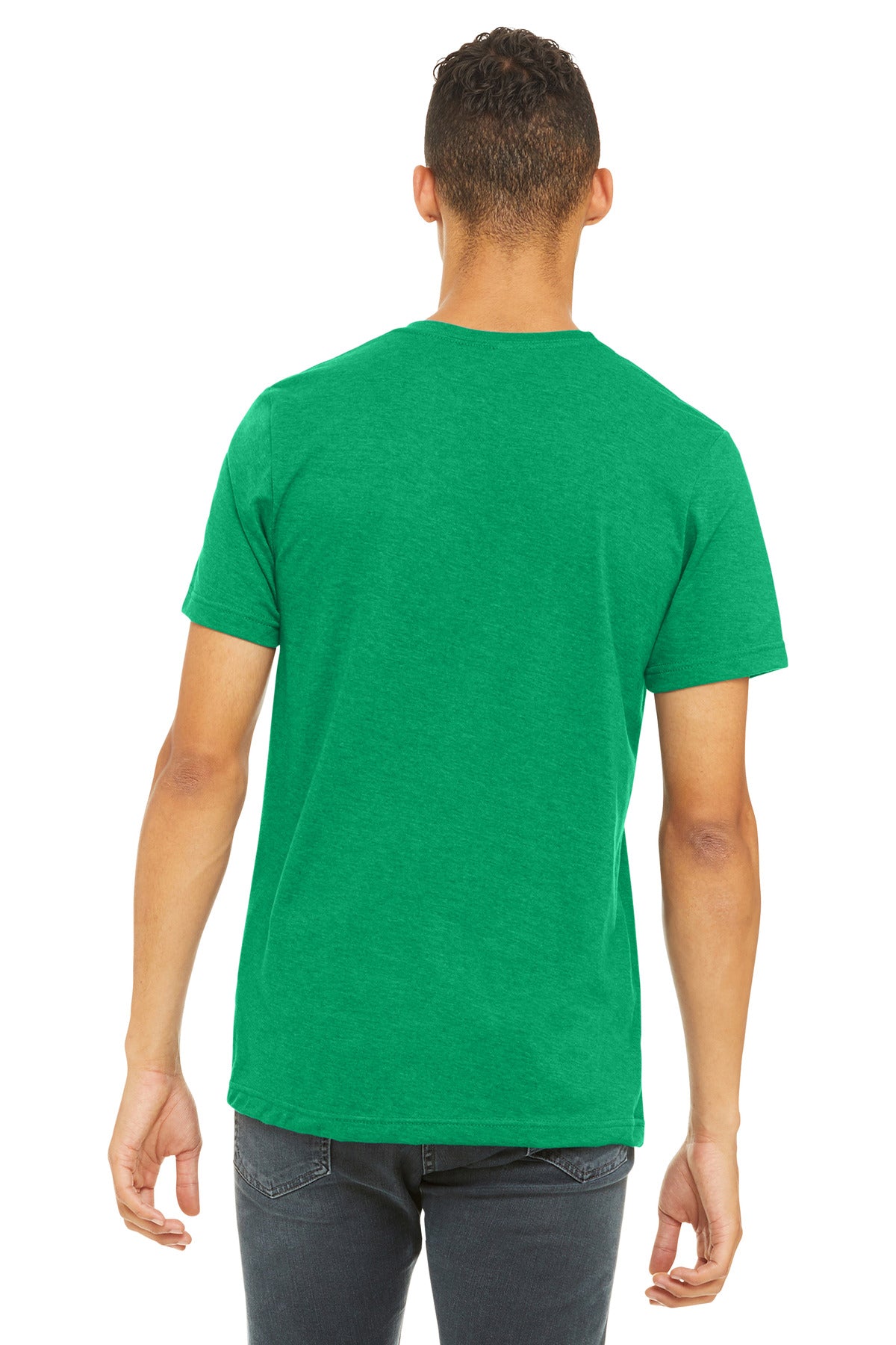 BELLA+CANVAS Unisex Heather CVC Short Sleeve Tee. BC3001CVC - Heather Kelly - back