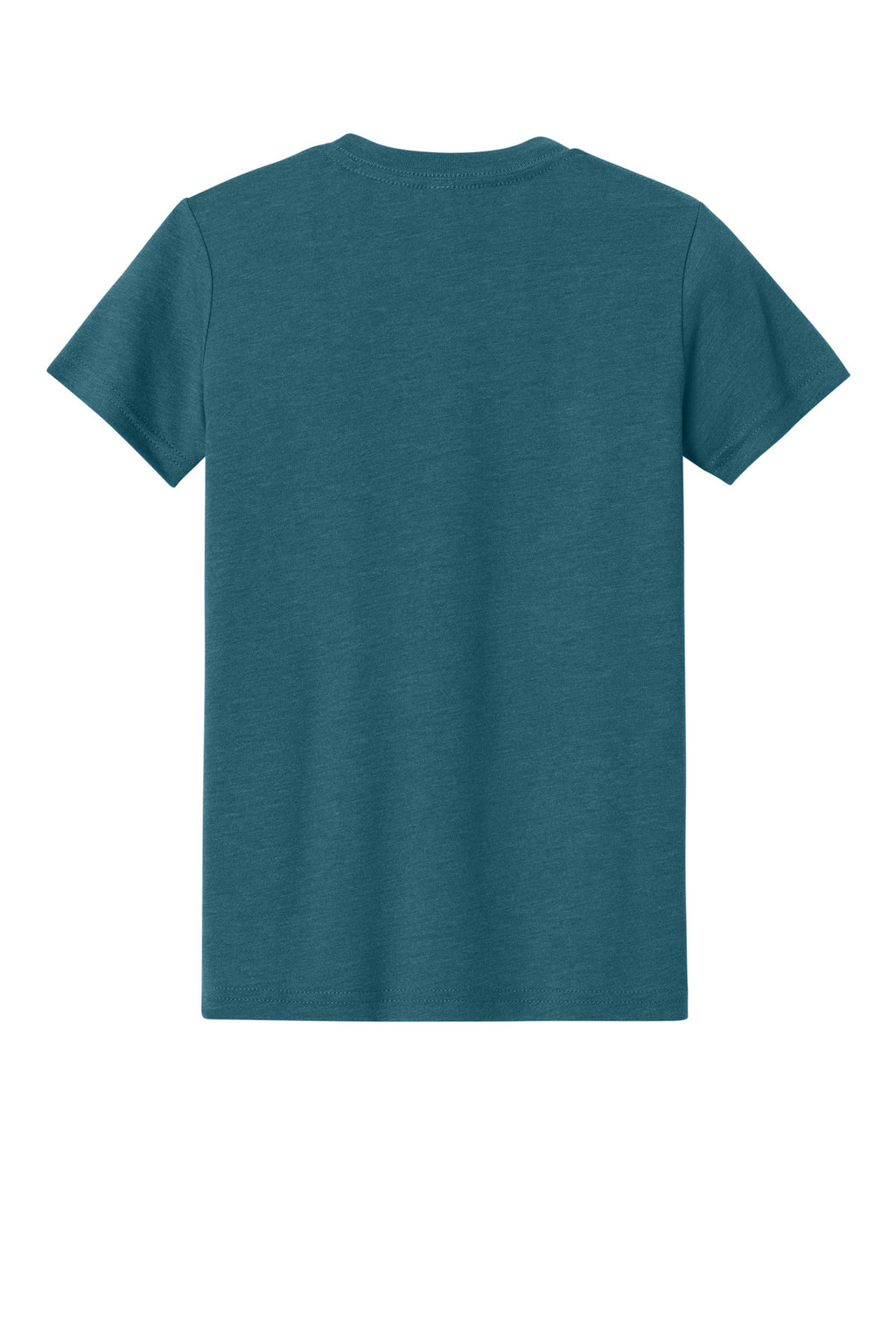 BELLA+CANVAS Youth Heather CVC Tee BC3001YCVC - Heather Deep Teal - back