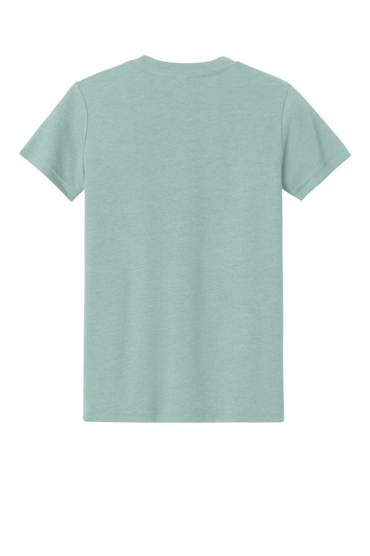BELLA+CANVAS Youth Heather CVC Tee BC3001YCVC - Heather Dusty Blue - back