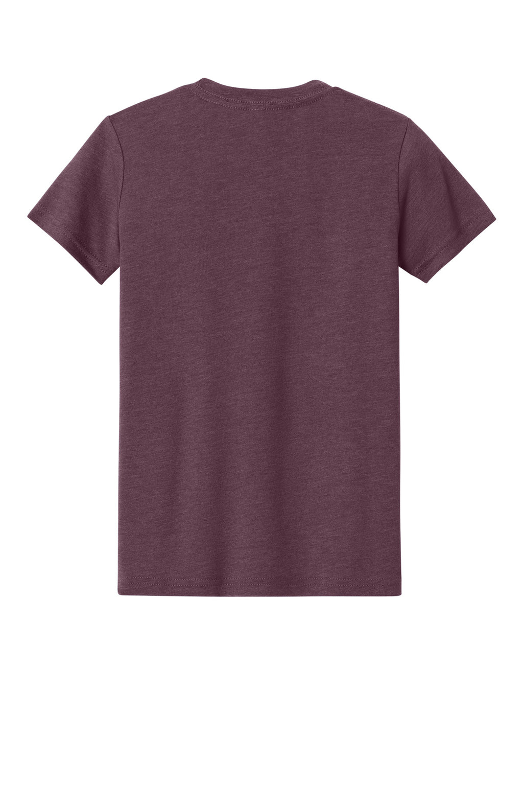 BELLA+CANVAS Youth Heather CVC Tee BC3001YCVC - Heather Maroon - back
