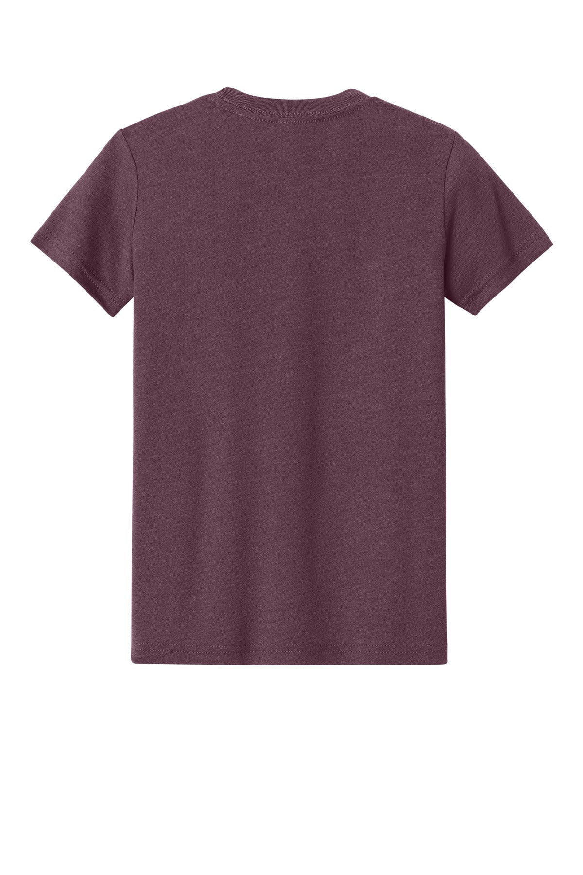 BELLA+CANVAS Youth Heather CVC Tee BC3001YCVC - Heather Maroon - back