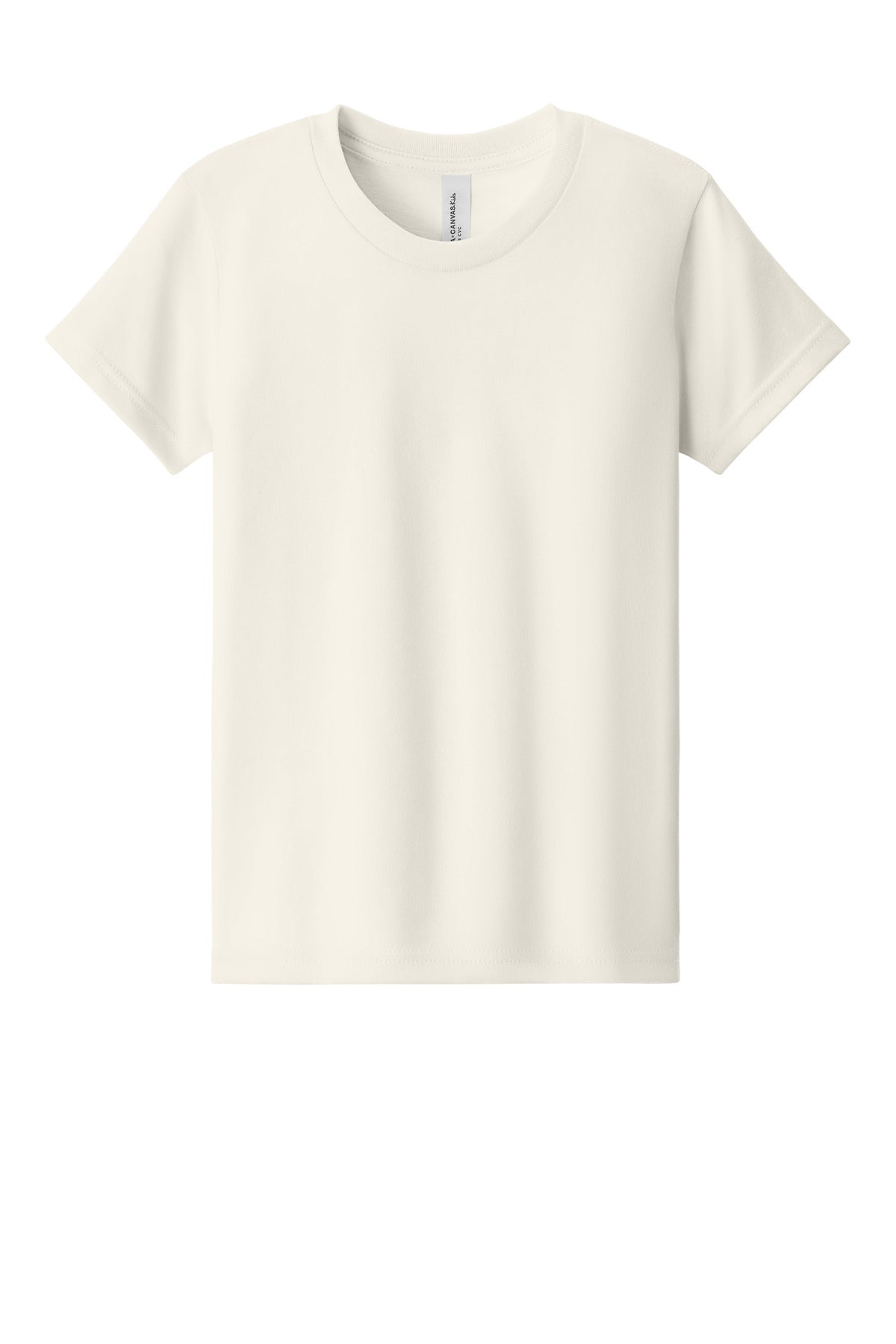 BELLA+CANVAS Youth Heather CVC Tee BC3001YCVC - Heather Natural - front