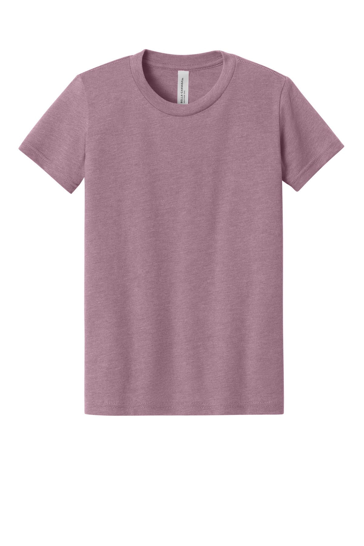 BELLA+CANVAS Youth Heather CVC Tee BC3001YCVC - Heather Orchid - front