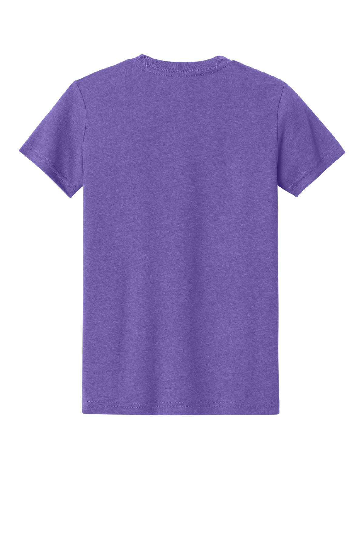 BELLA+CANVAS Youth Heather CVC Tee BC3001YCVC - Heather Team Purple - back