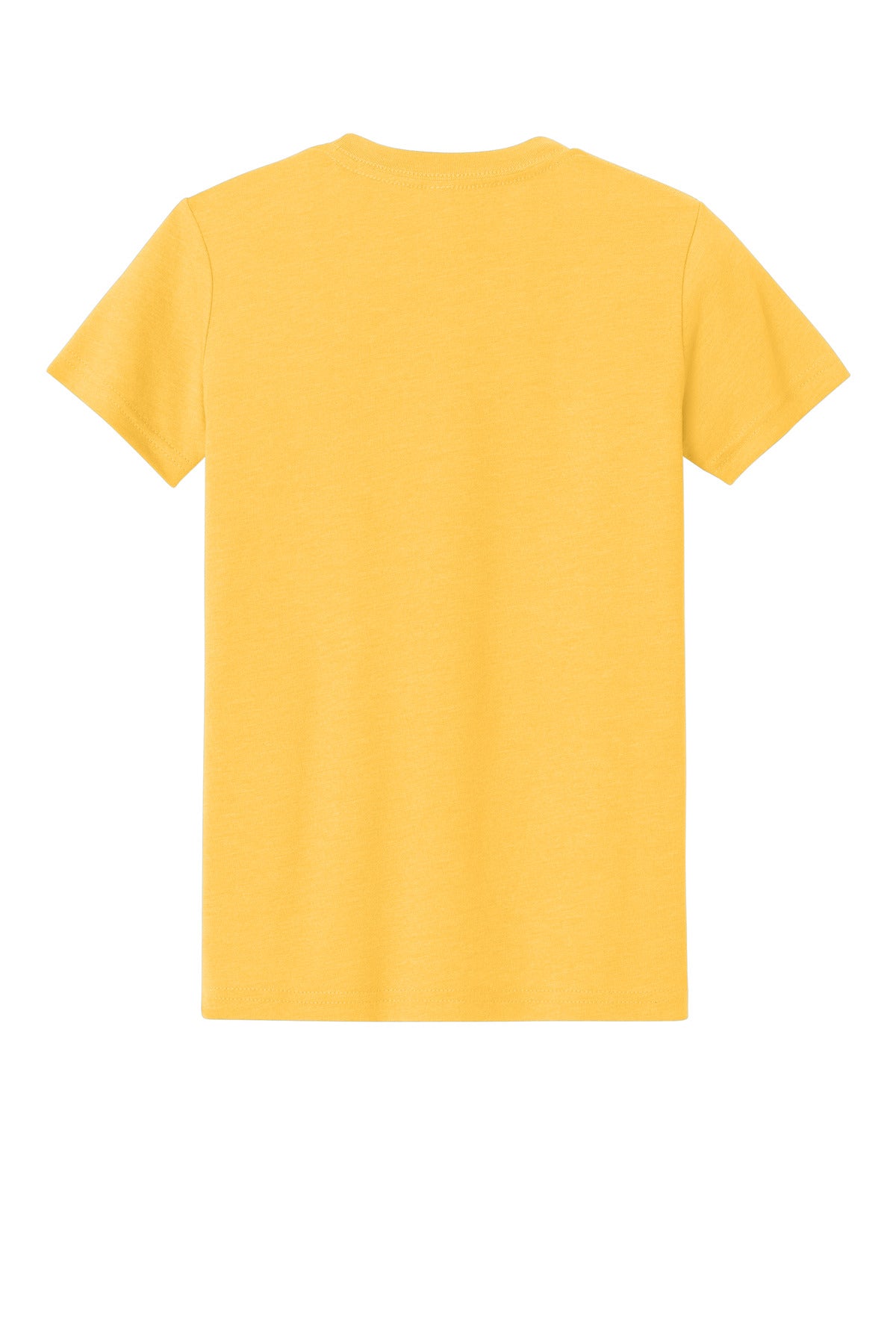 BELLA+CANVAS Youth Heather CVC Tee BC3001YCVC - Heather Yellow Gold - back