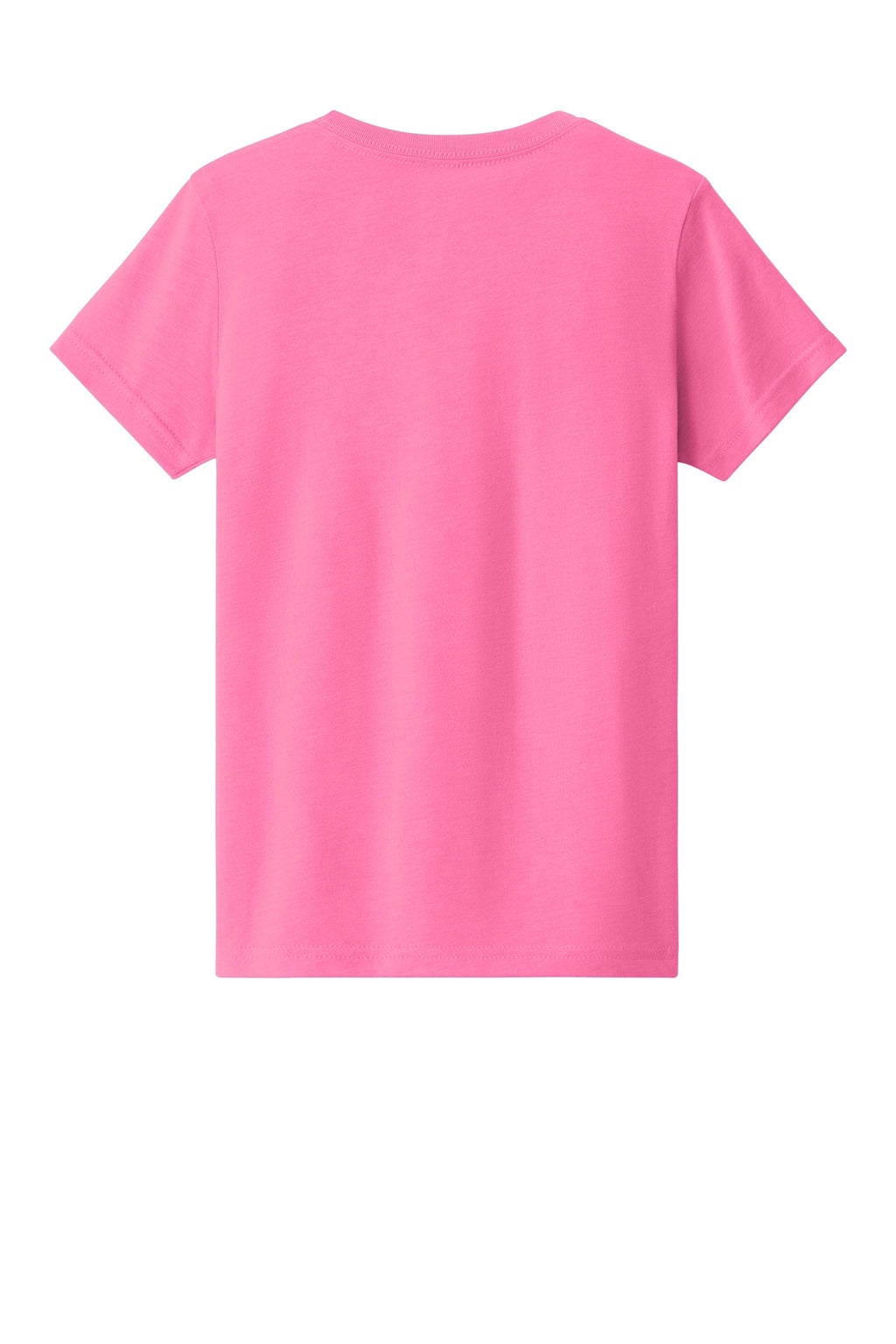 BELLA+CANVAS Youth Heather CVC Tee BC3001YCVC - Neon Pink - back