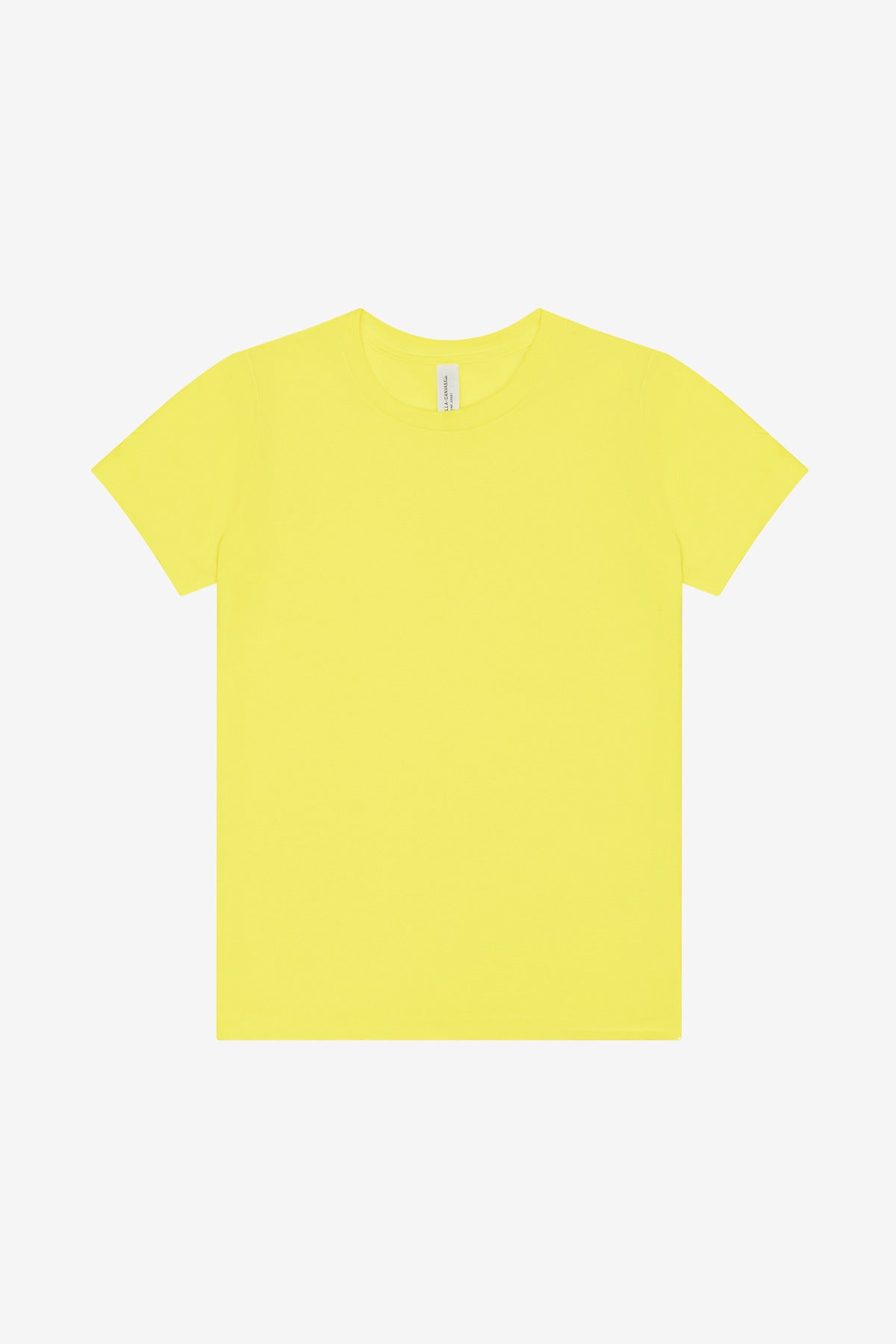 BELLA+CANVAS Youth Heather CVC Tee BC3001YCVC - Neon Yellow - front