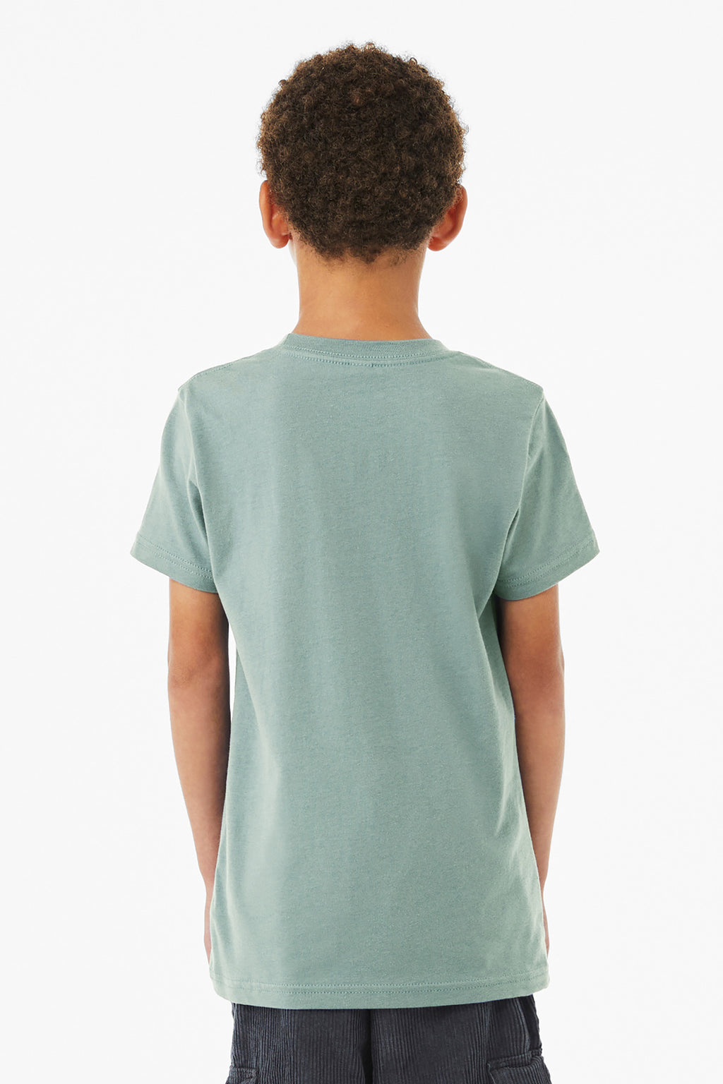 BELLA+CANVAS Youth Jersey Short Sleeve Tee. BC3001Y - Dusty Blue - back