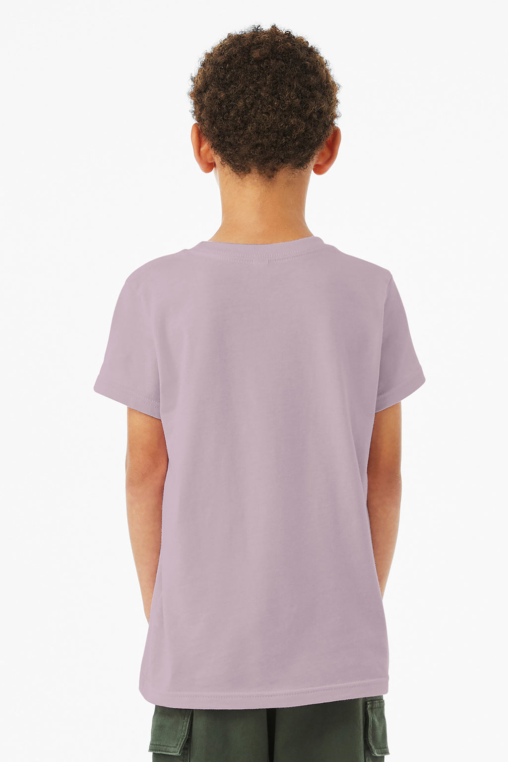 BELLA+CANVAS Youth Jersey Short Sleeve Tee. BC3001Y - Light Violet - back