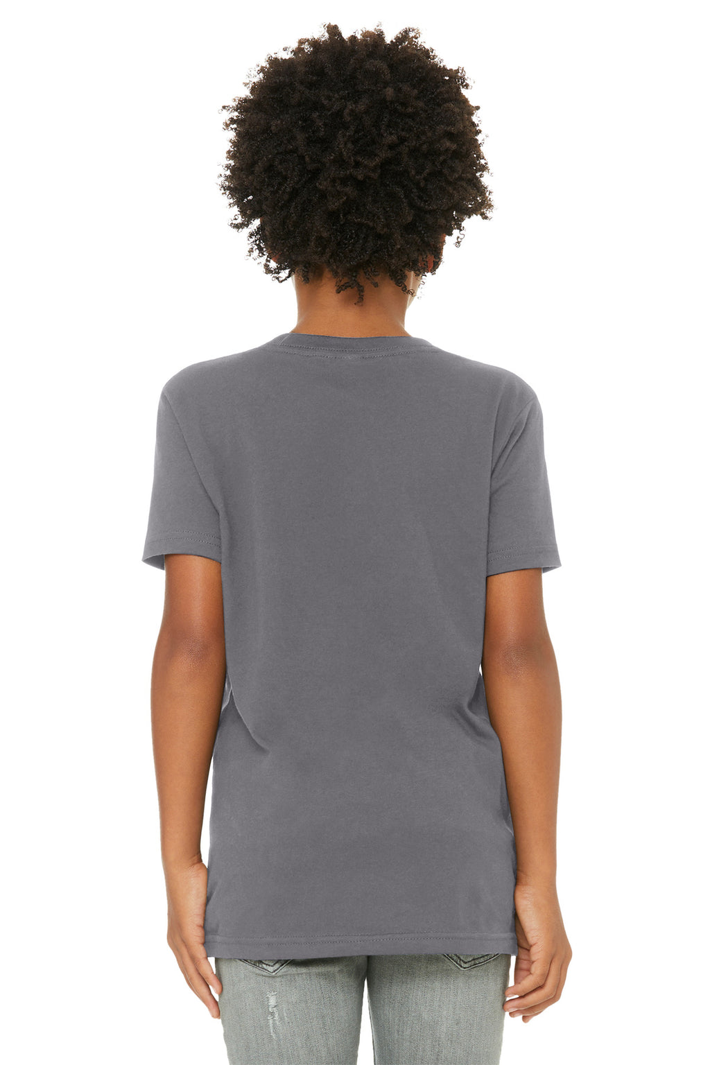BELLA+CANVAS Youth Jersey Short Sleeve Tee. BC3001Y - Storm - back